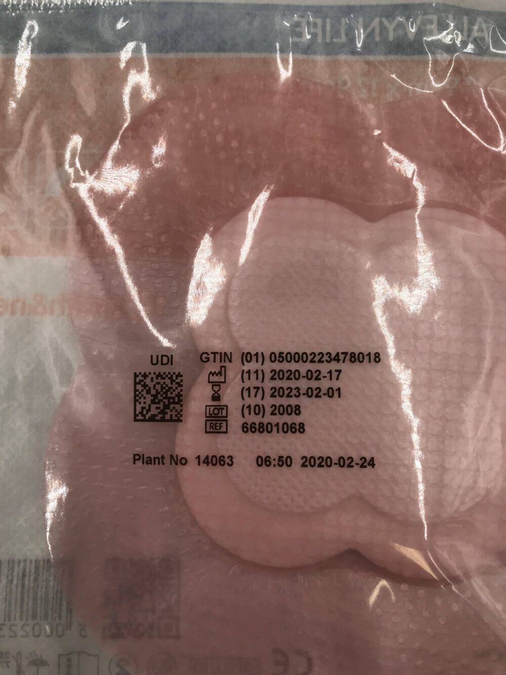 SMITH&NEPHEW 66801068 Allevyn Life Silicone Gel Adhesive Composite