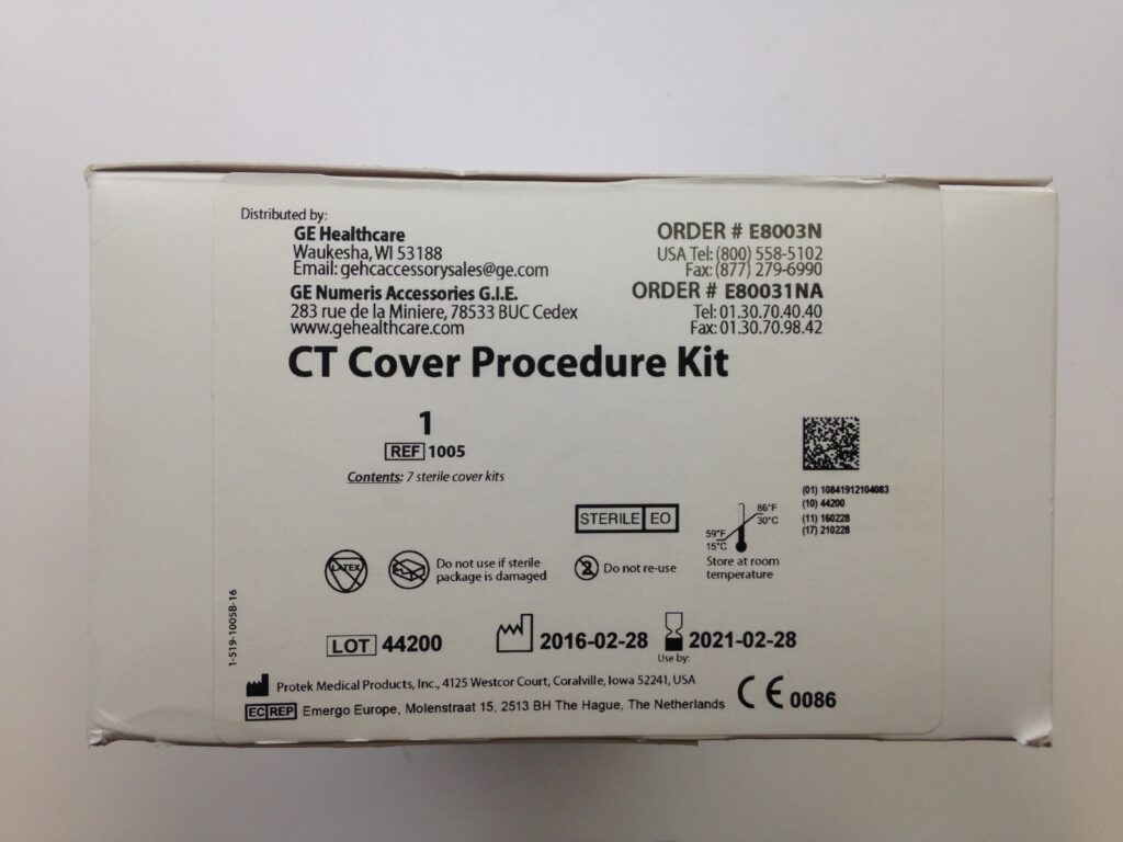 PROTEK 1005 CT Cover Procedure Kit (7/Box) (X) GB TECH USA