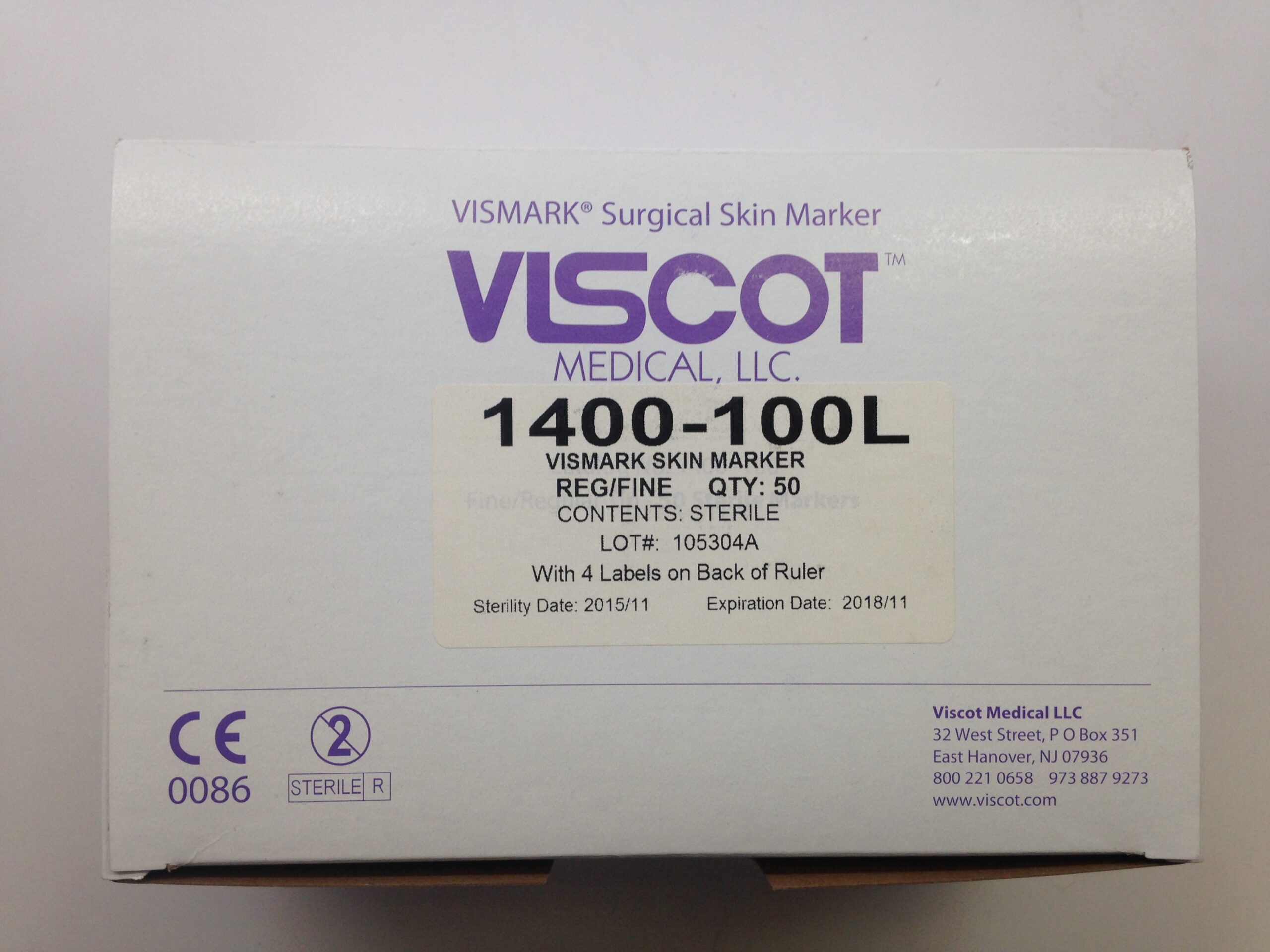 Viscot 1450XL-1000 - Surgical Skin Marker, Fine / Regular Tip