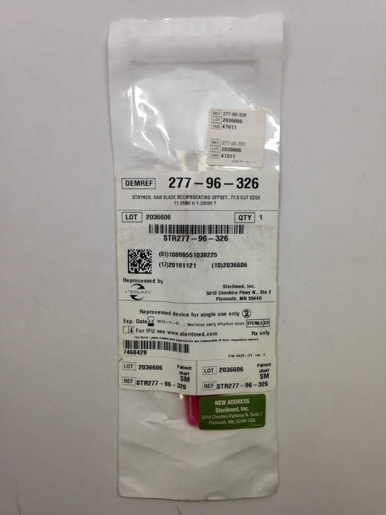 STRYKER 27796326 Saw Blade Reciprocating Offset (Reprocessed By