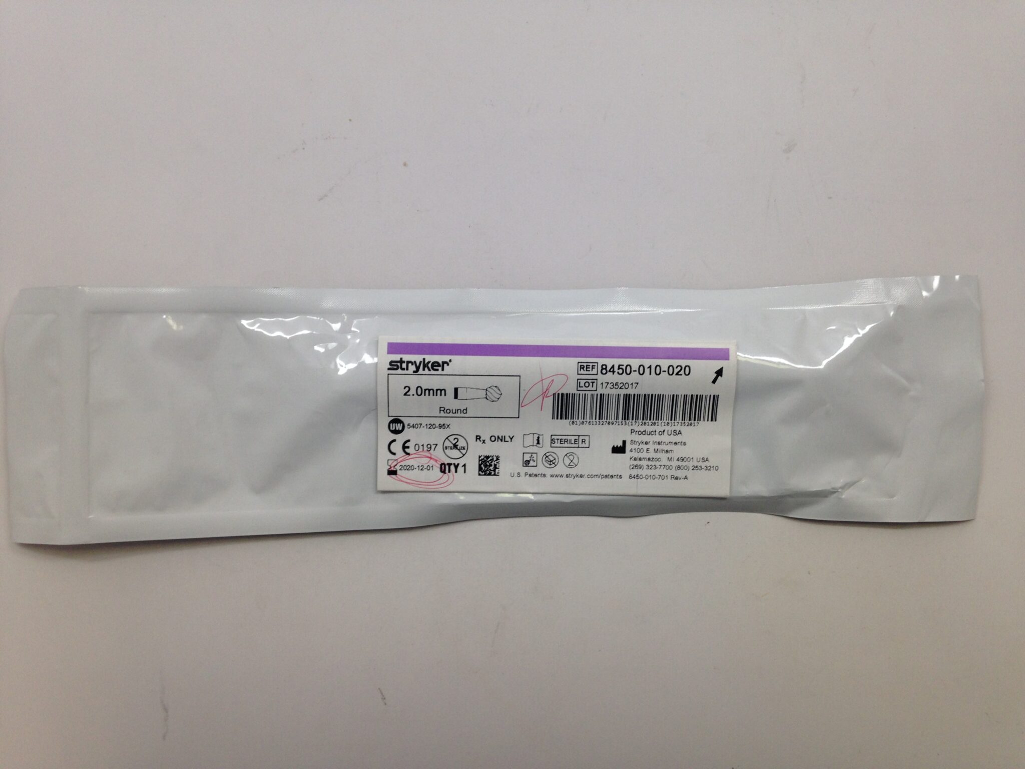 STRYKER 5130-071-223S1 Tapered Router Long, 2.3mm x 30.0mm (X) - GB ...