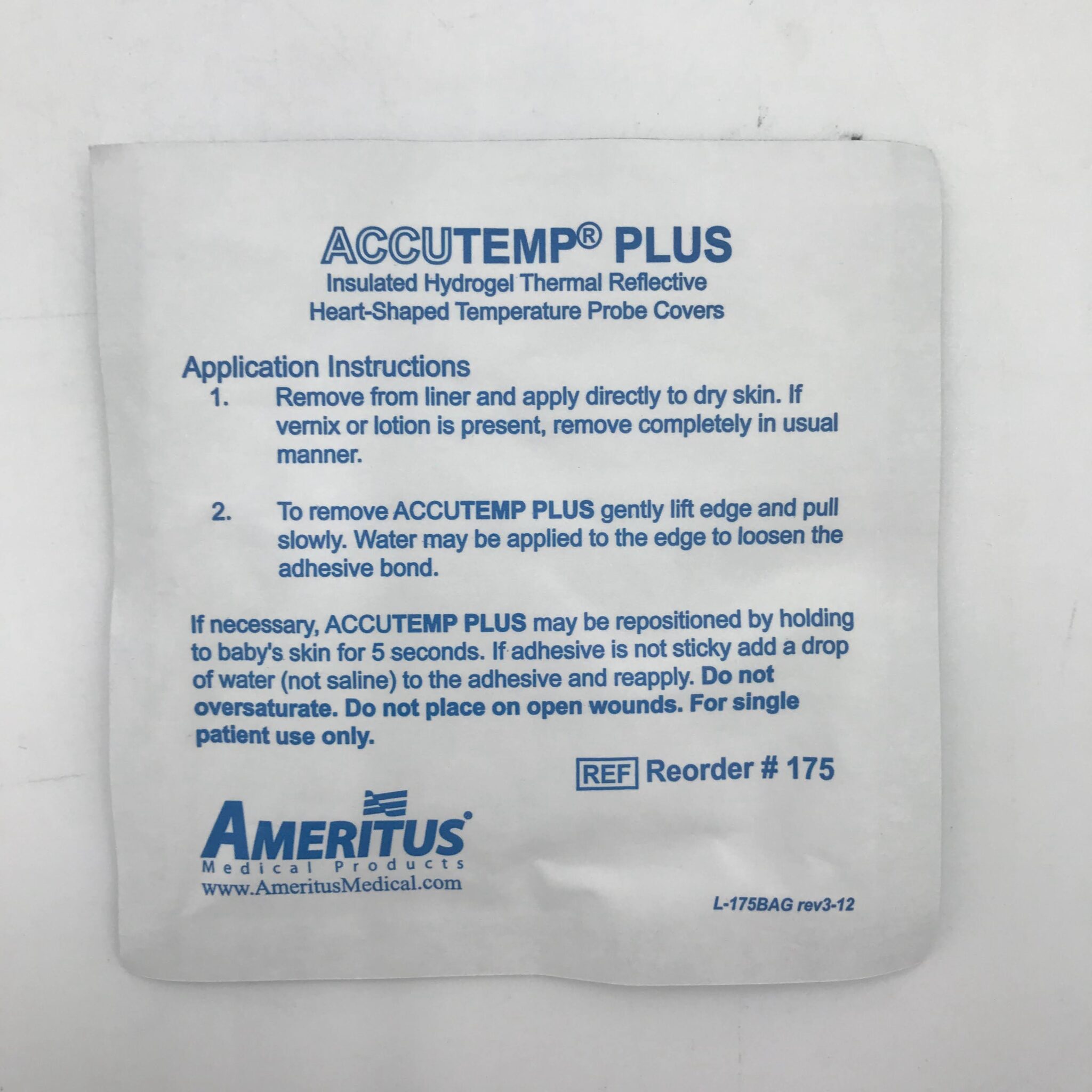 KENTEC MEDICAL 175 Accutemp Plus Insulated Hydrogel, Thermal Reflective, HeartShaped