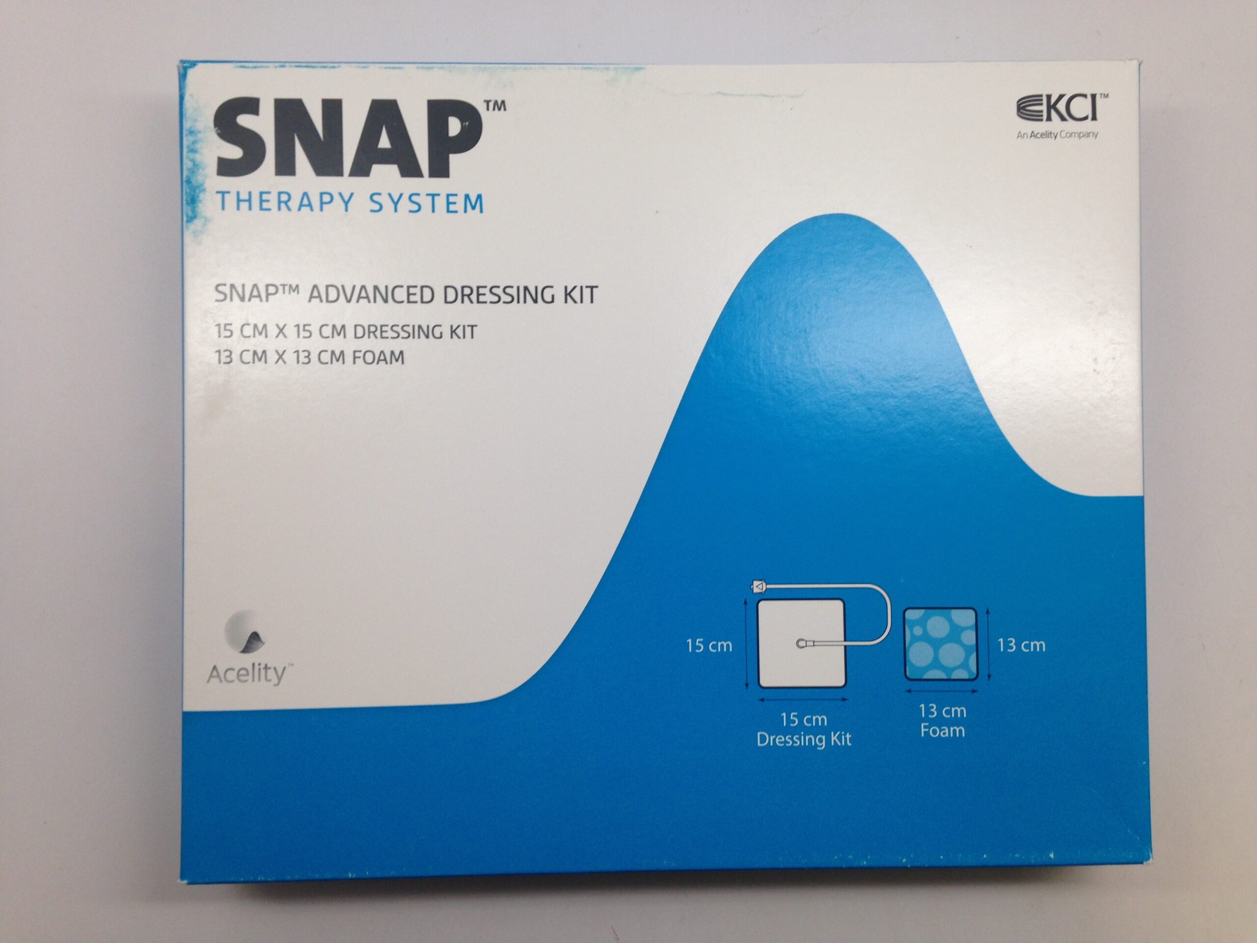 KCI SKTF15X15 SNAP Advanced Dressing Kit, 15cm x 15cm (X) GB TECH USA