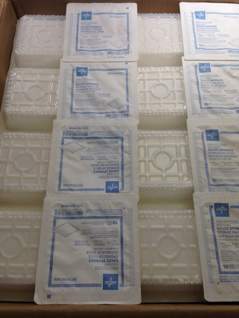 MEDLINE NON21426 AccuSorb Gauze Sponges, 4 x 4in (Box Of 128) GB