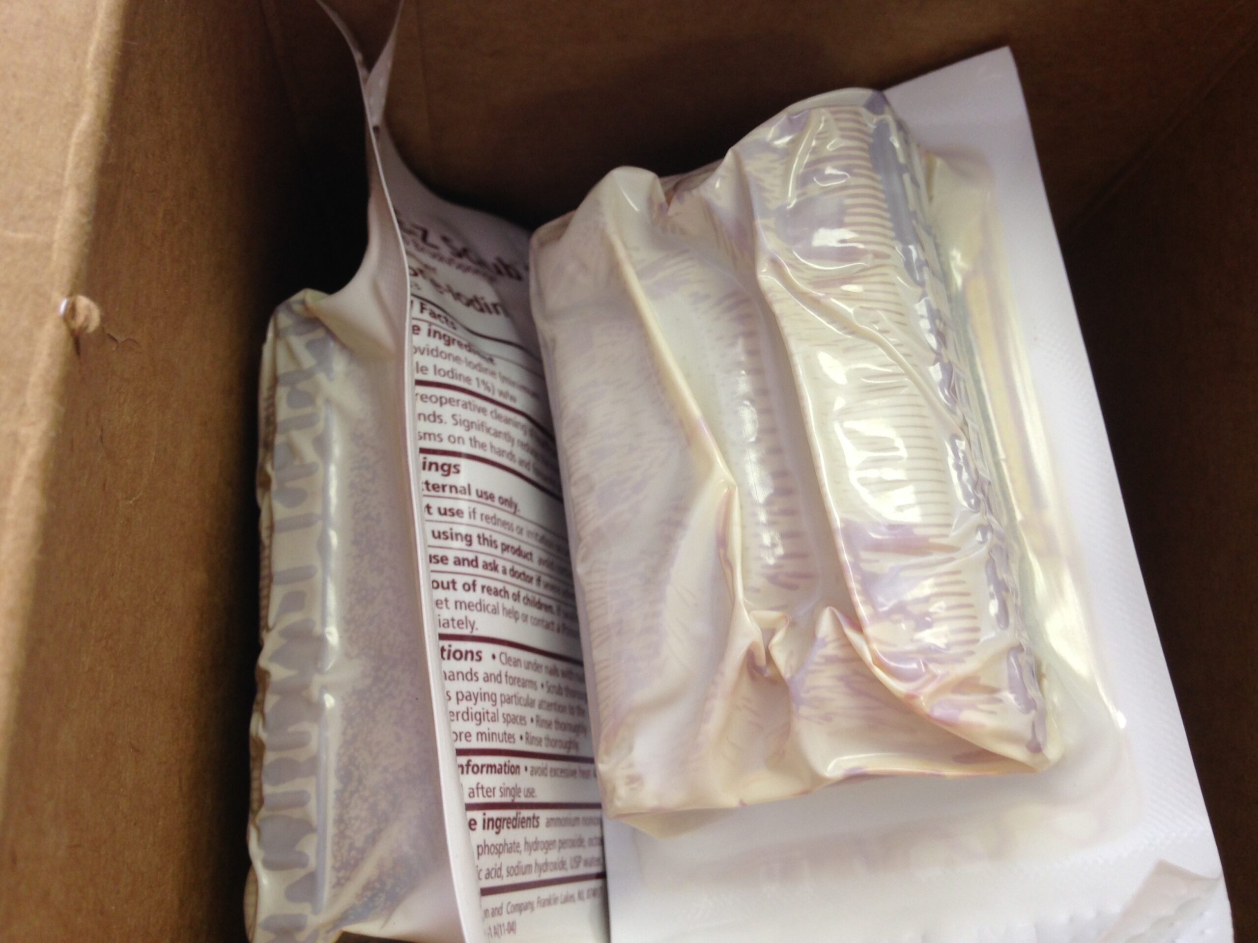 BD 372053 EZ Surgical Scrub Brush/Sponge And Nail Cleaner With Povidone