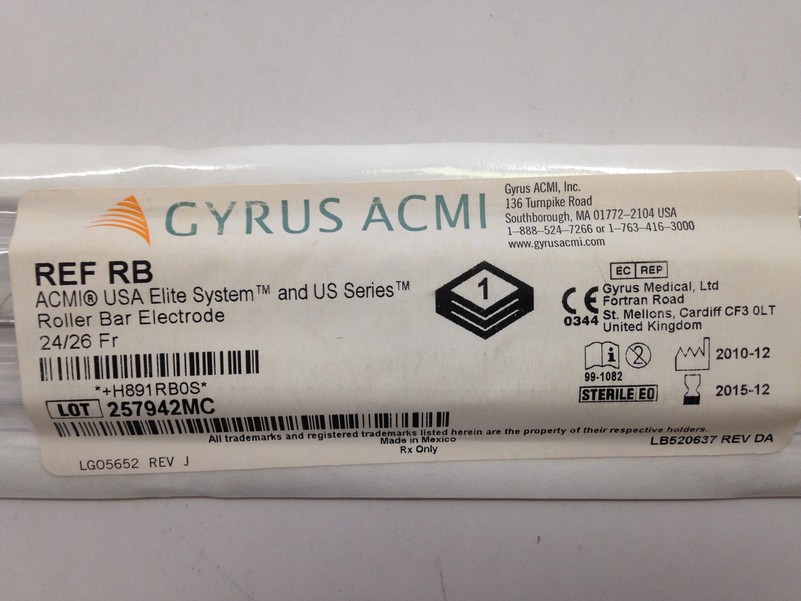 GYRUS ACMI RB Roller Ball Electrode, 24/26Fr (X) GB TECH USA