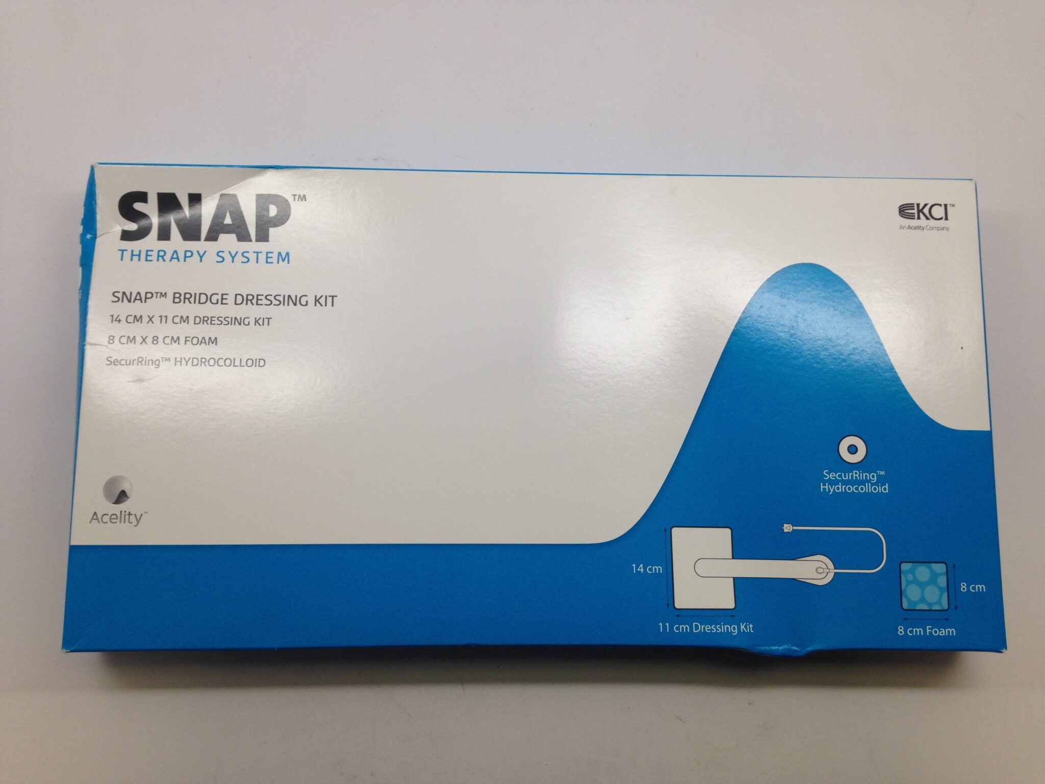 KCI BKTF14X11S SNAP Bridge Dressing Kit, 14cm x 11cm (X) GB TECH USA