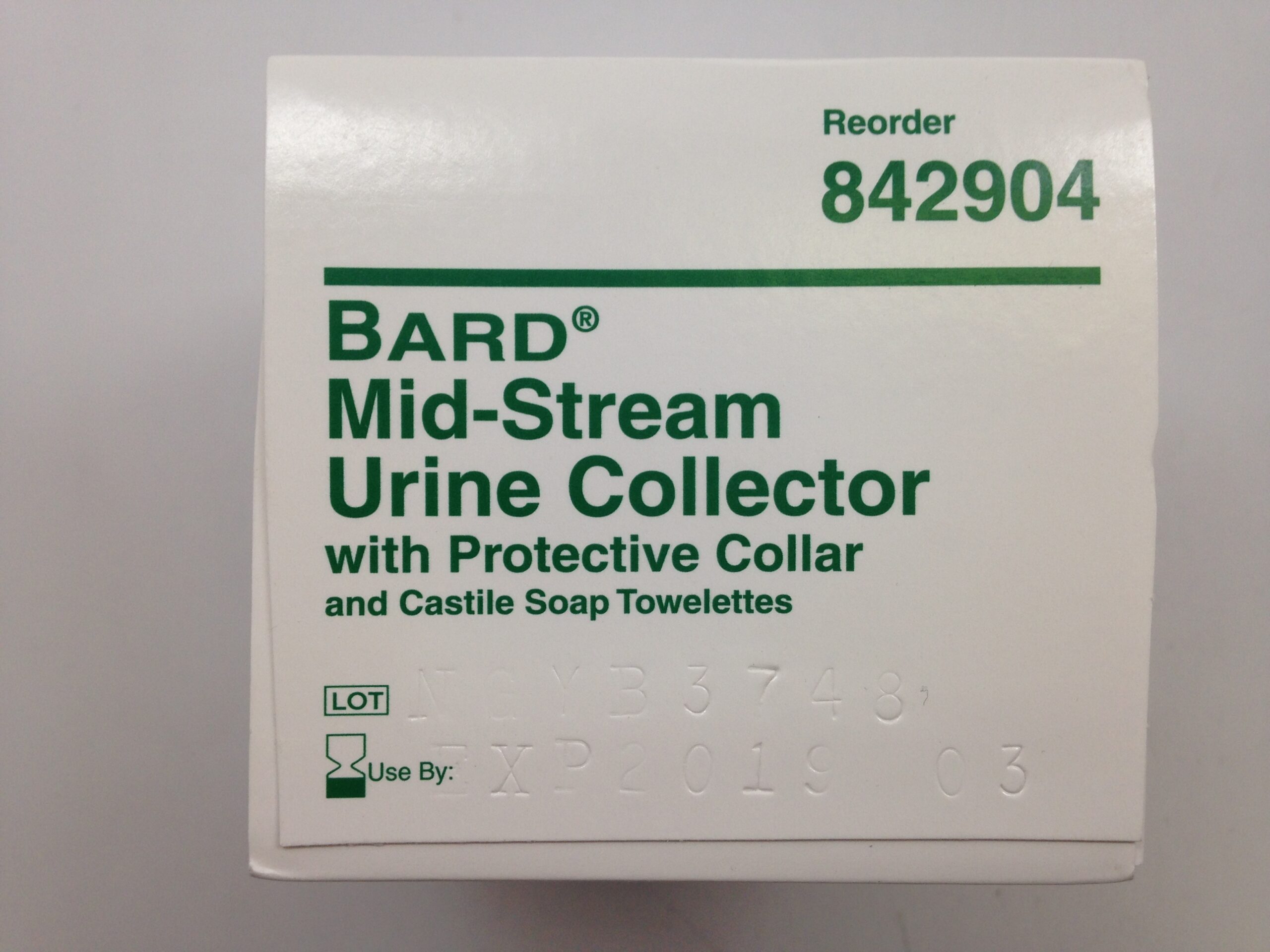 BARD 842904 MidStream Urine Collector With Protective Collar And