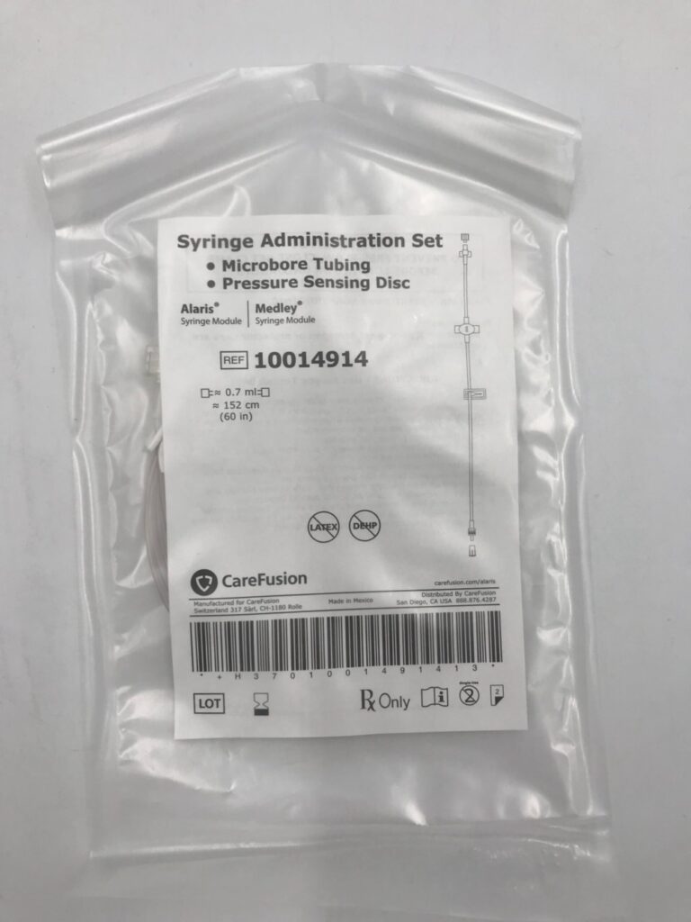 CAREFUSION 10014914 Syringe Administration Set, Microbore Tubing