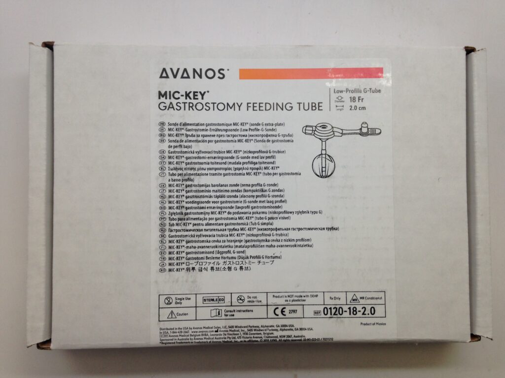 AVANOS 0120182.0 MicKey Gastrostomy Feeding Tube GB TECH USA