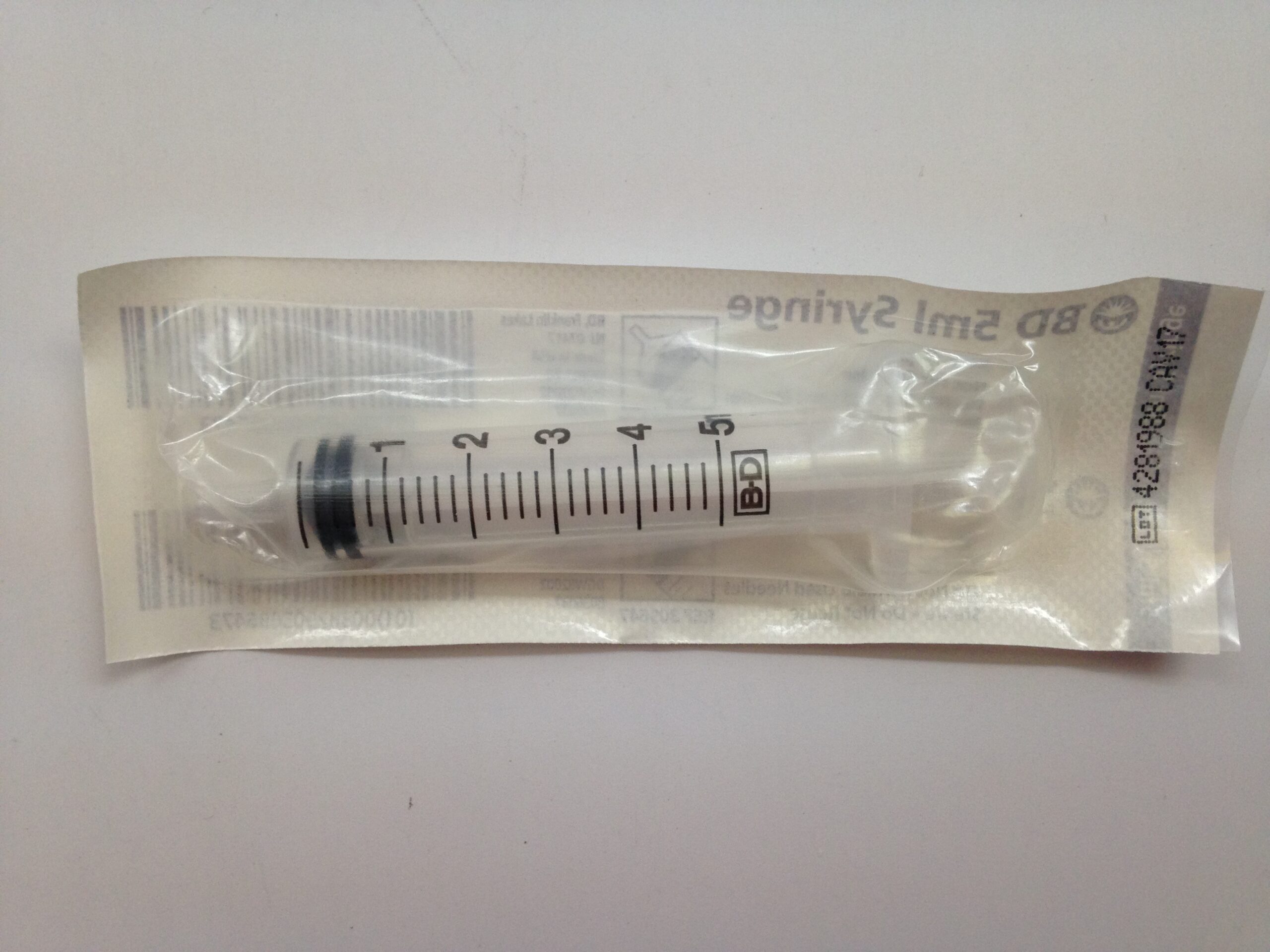 BD 309647 5mL Syringe Slip Tip (20/Bag) - GB TECH USA