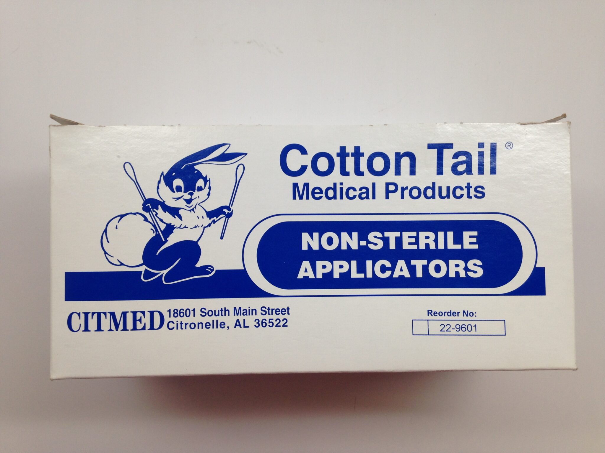 CITMED 229601 Cotton Tail NonSterile Applicators (50/Box) GB TECH USA