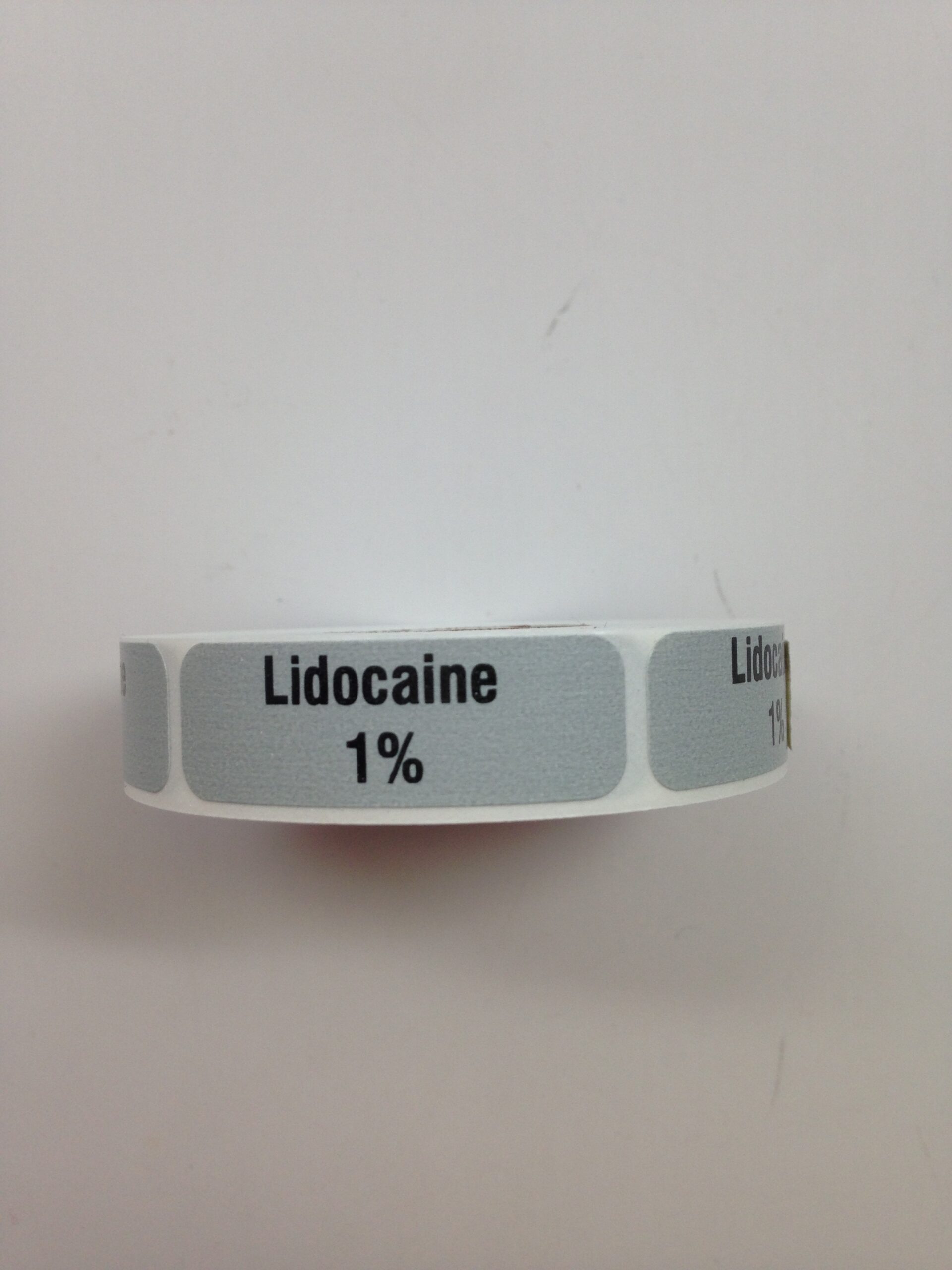SHAMROCK SCIENTIFIC SA3003PRE Anesthesia Label Roll Lidocaine 1 1/2
