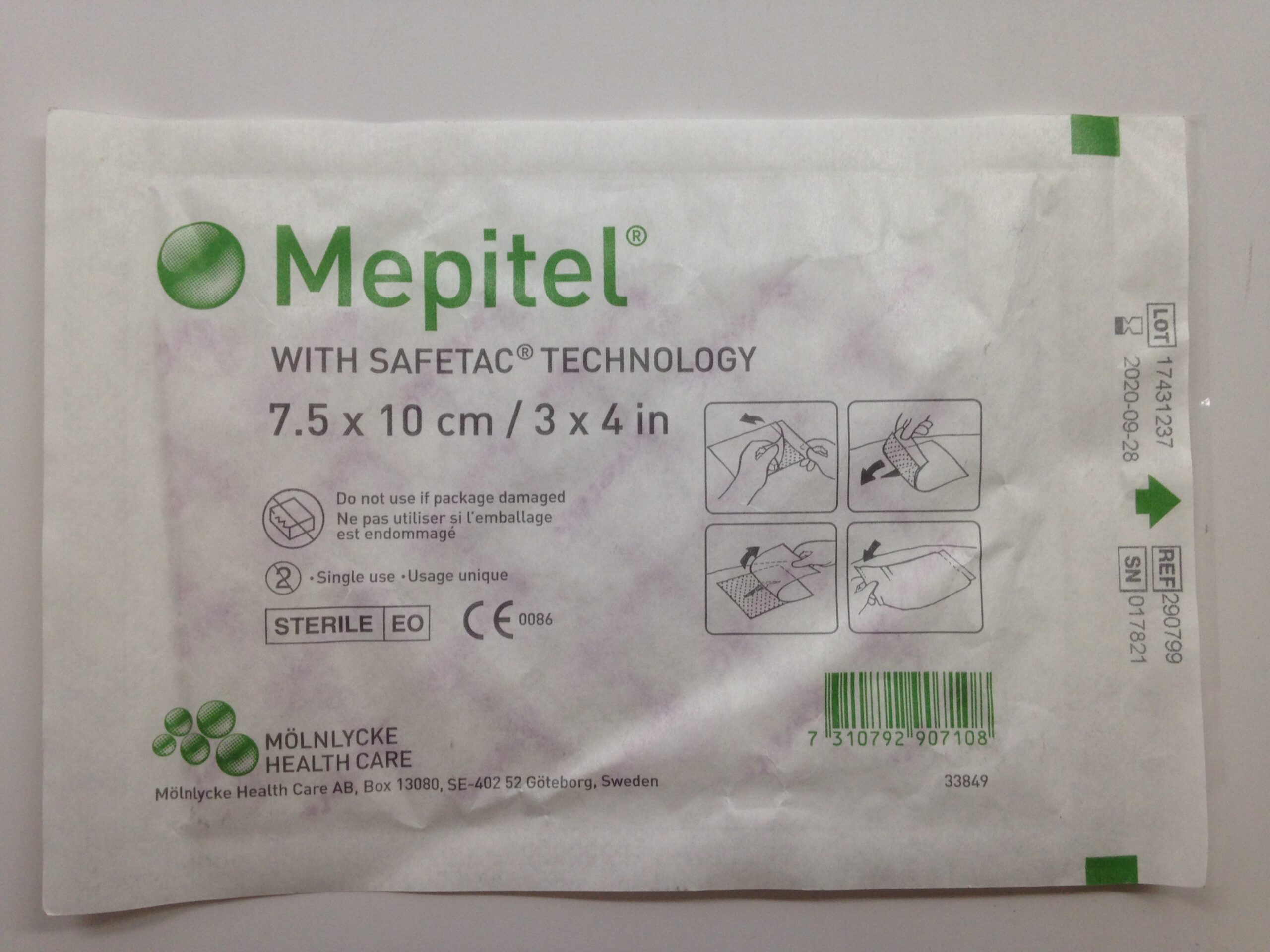 MÖLNLYCKE 290799 Mepital Gentle Two-Sided Wound Contact Layer With ...