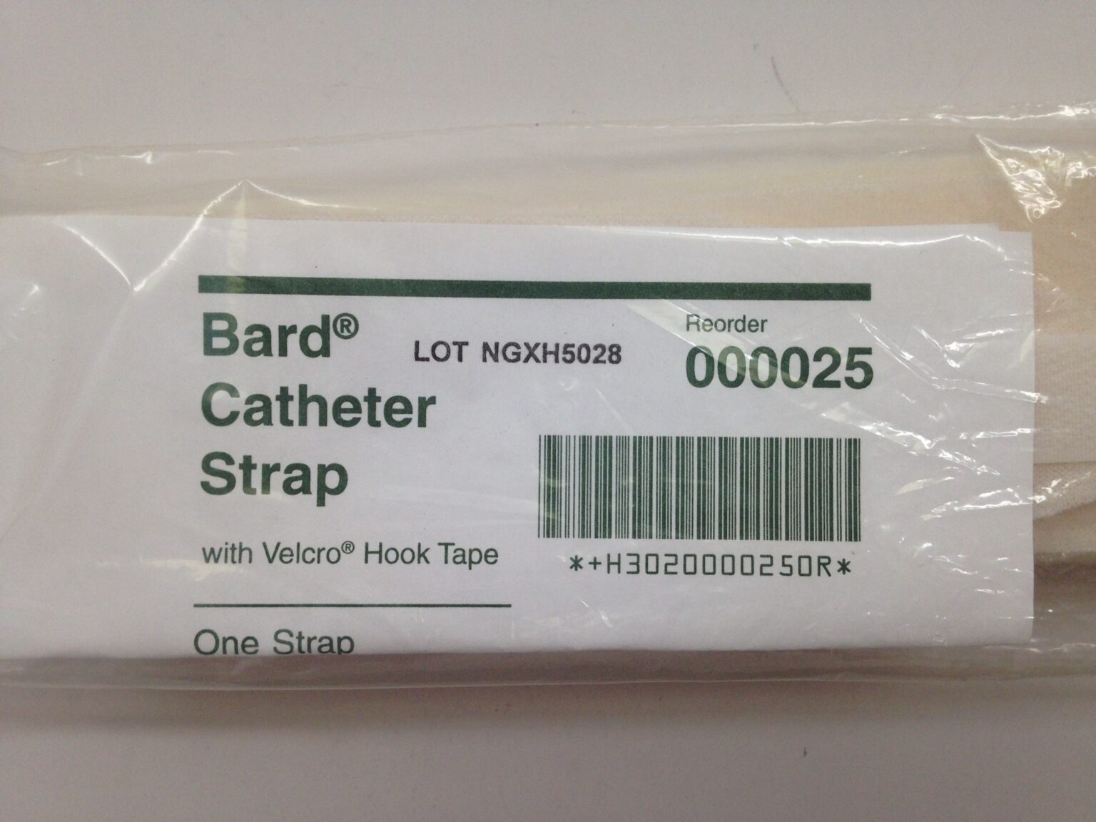 BARD 000025 Catheter Strap With Velcro Hook Tape, One Strap GB TECH USA
