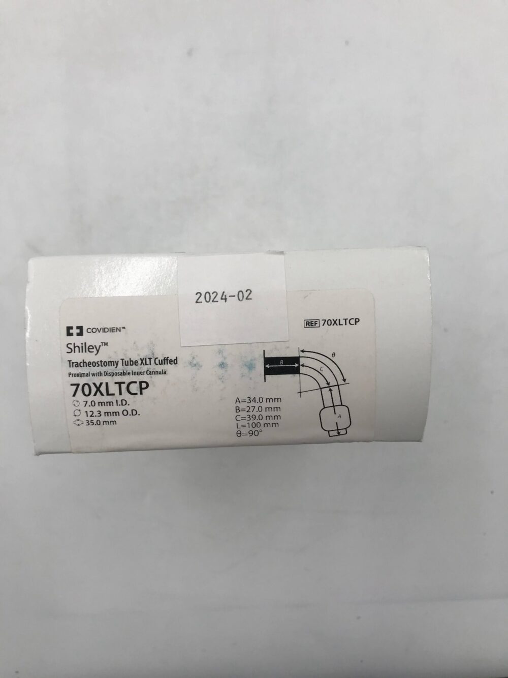 COVIDIEN 70XLTCP Shiley Tracheostomy Tube XLT Cuffed, Proximal With ...