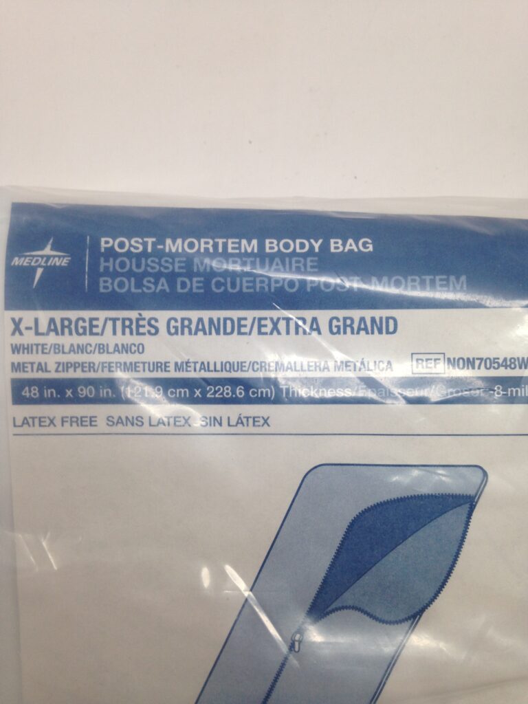 MEDLINE NON70548WM PostMortem Body Bag, XLarge, 48in x 90in