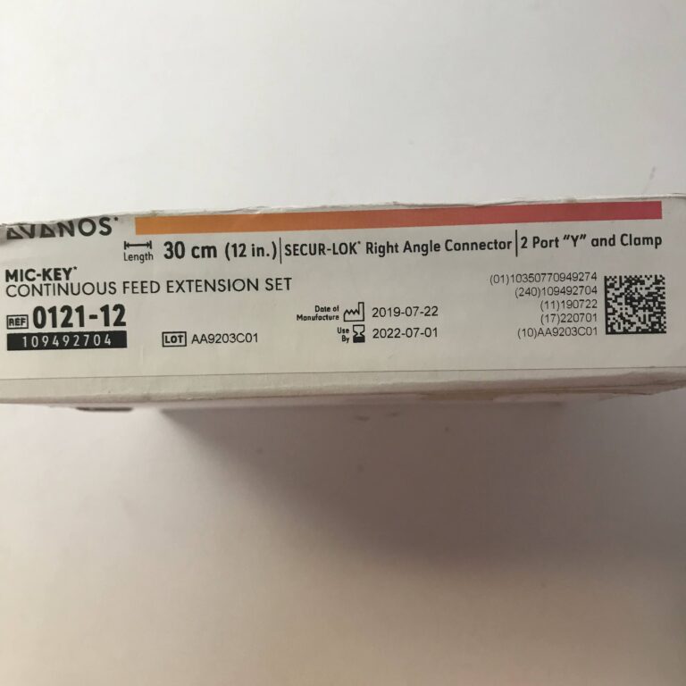 AVANOS 012112 MicKey Continuous Feed Extension Set, SecurLok Right