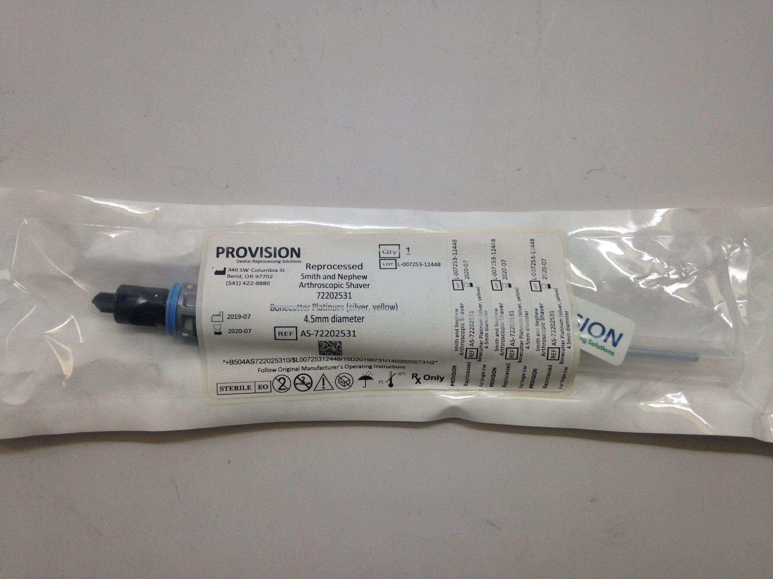 SMITH AND NEPHEW 72202531 Bonecutter Platinum (Silver,Yellow  