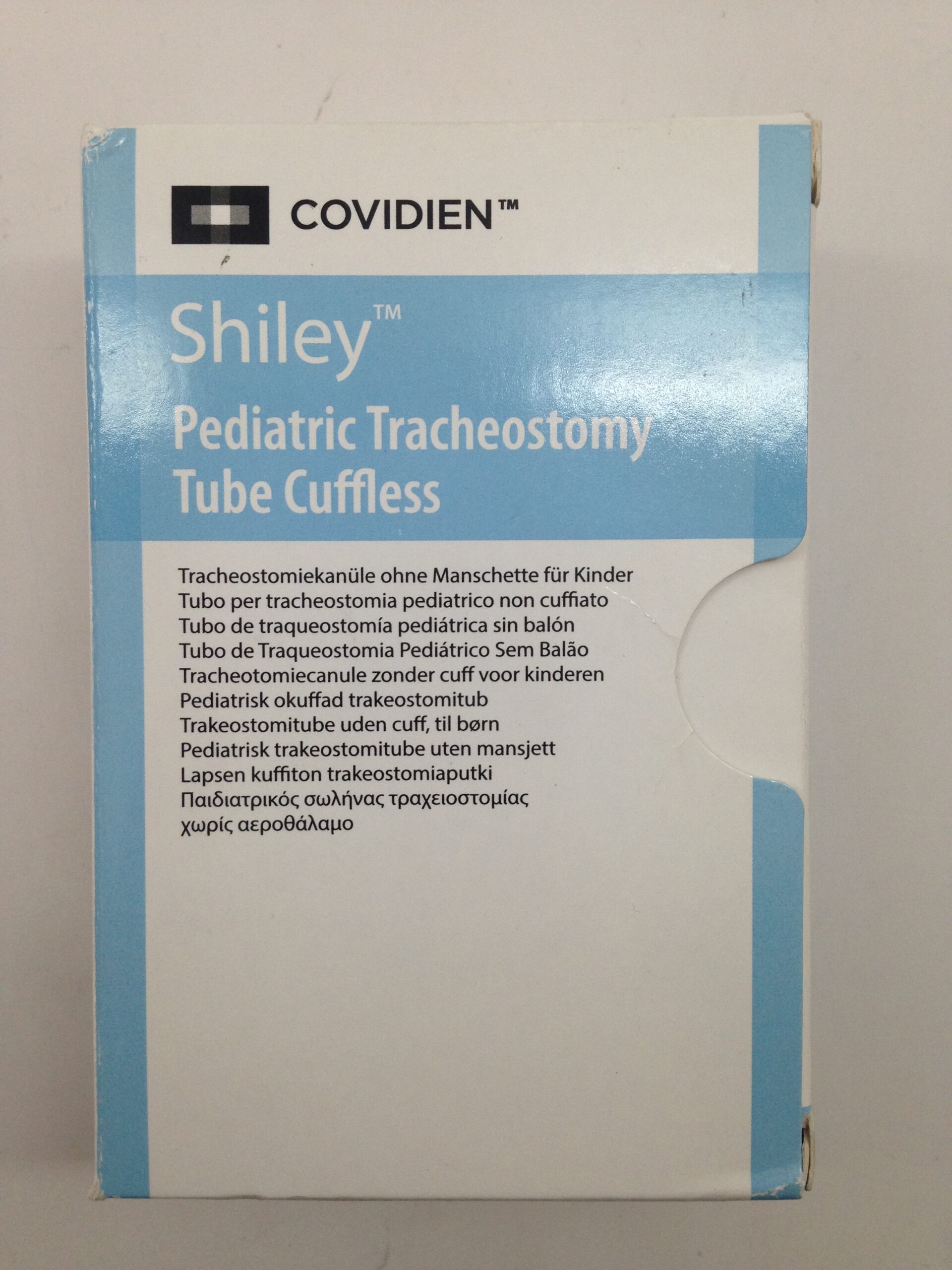 COVIDIEN 4.0 PED Shiley Pediatric Tracheostomy Tube Cuffless, 4.0mm x 5