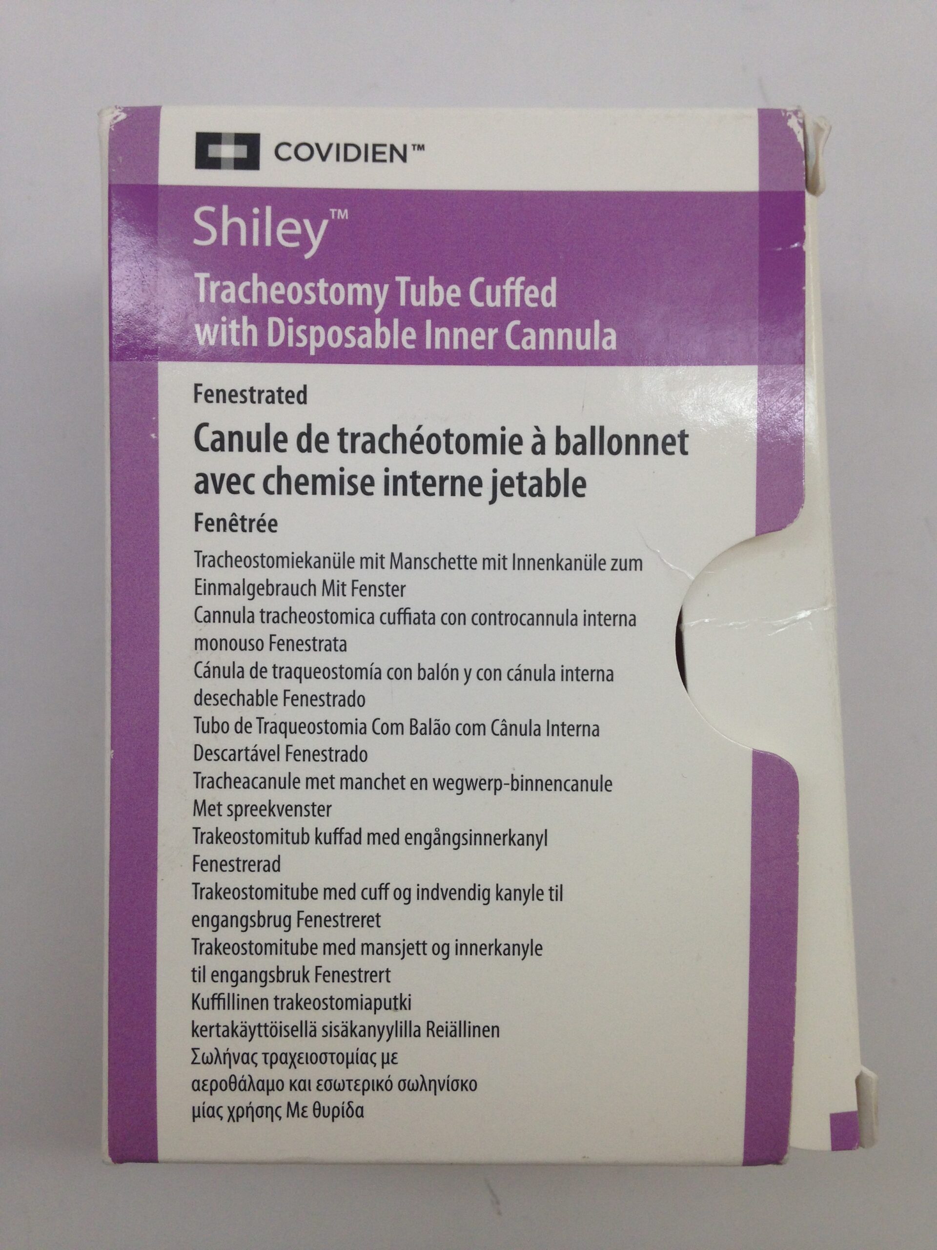 COVIDIEN 6DFEN Shiley Tracheostomy Tube Cuffed With Disposable Inner
