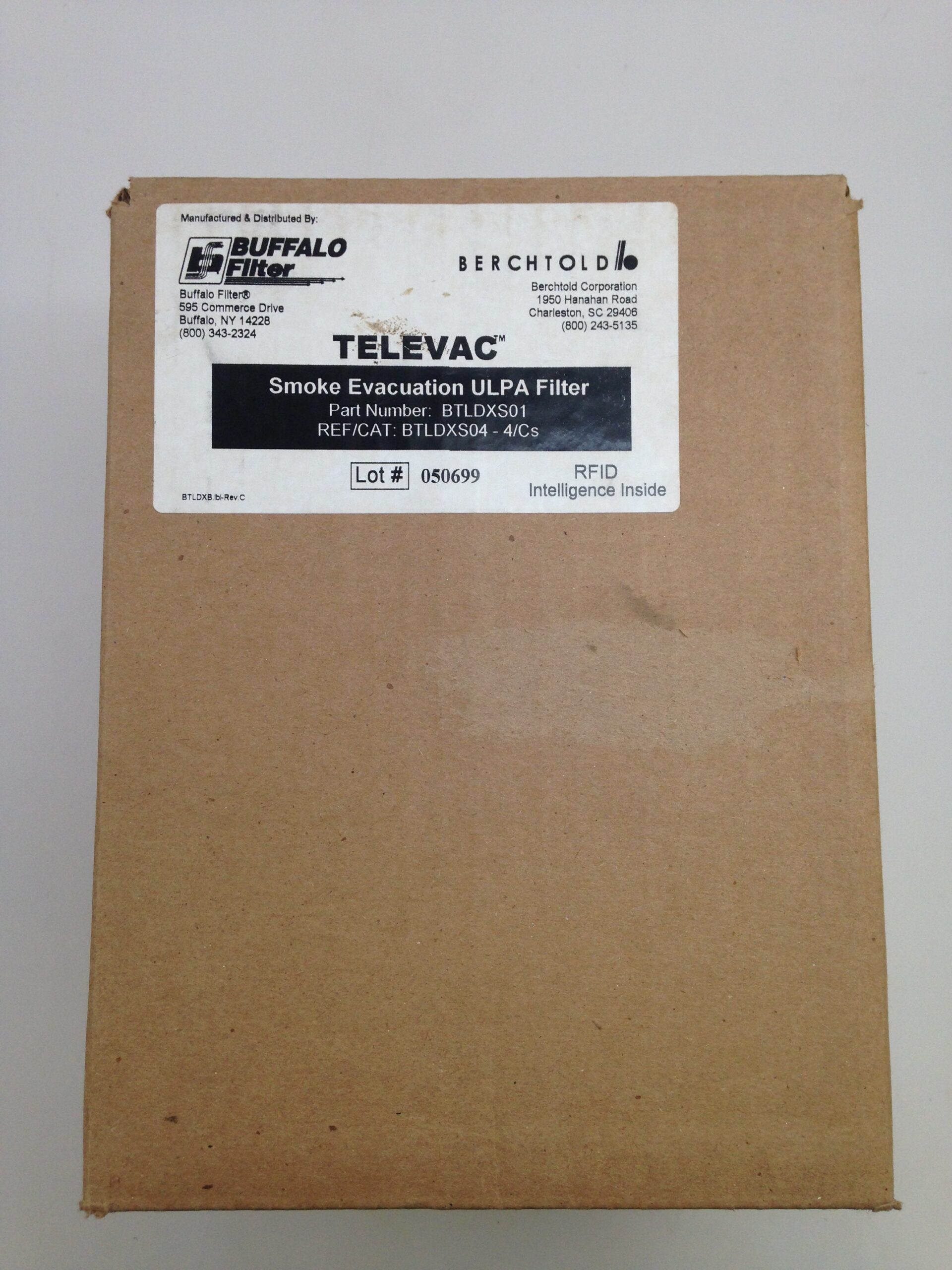 BUFFALO FILTER BTLDXS04 Televac Smoke Evacuation ULPA Filter GB TECH USA