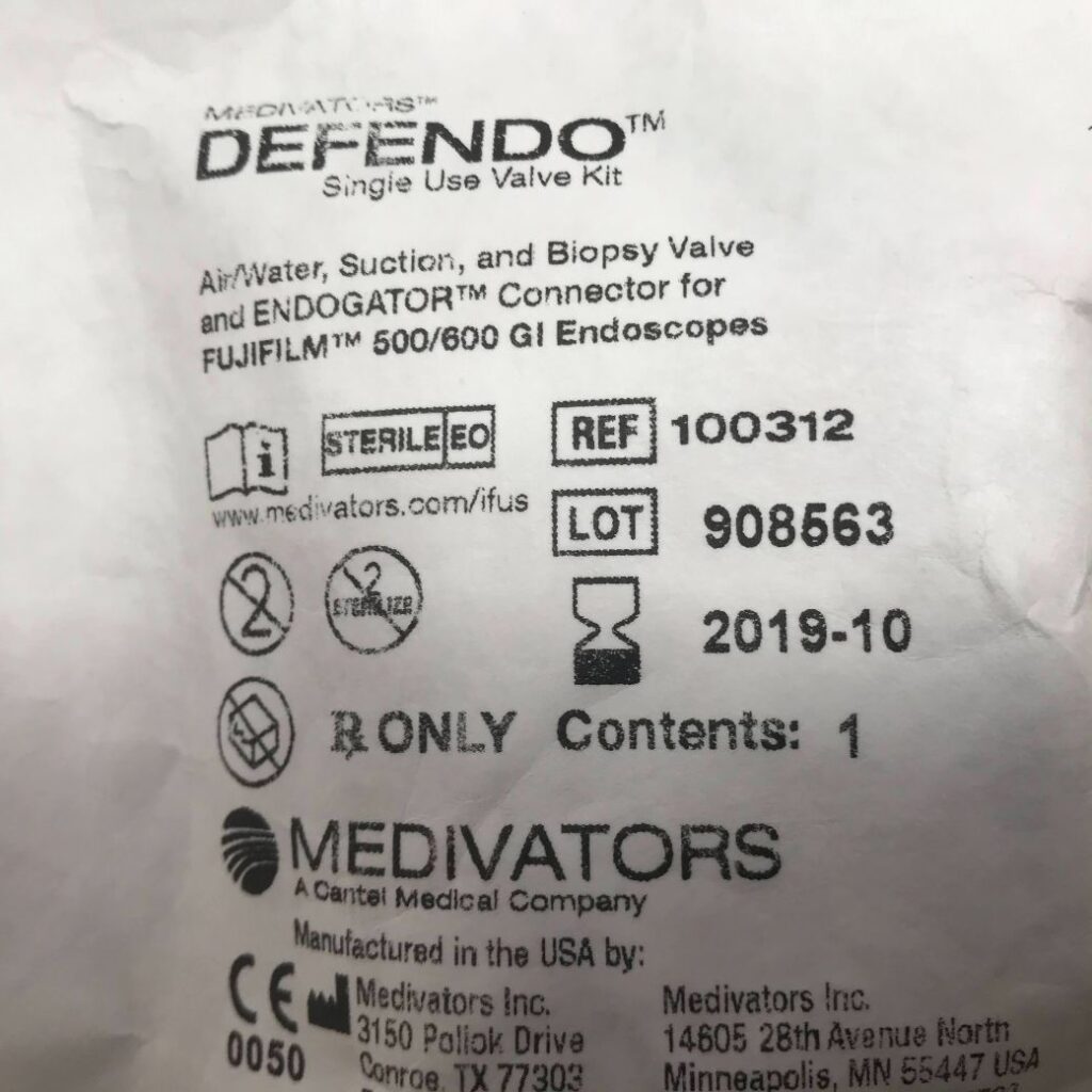 MEDIVATORS 100312 Defendo Single Use Valve Kit (X) GB TECH USA