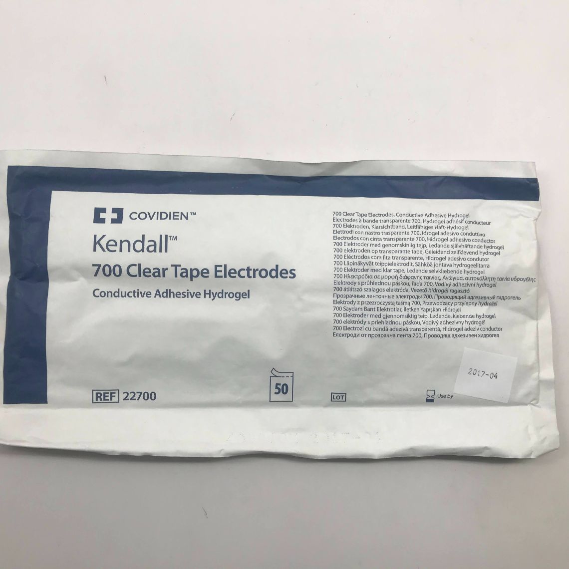 COVIDIEN 22700 Kendall 700 Clear Tape Electrodes, Conductive Adhesive