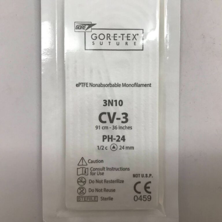 GORE 3N10 GoreTex Suture, ePTFE Nonabsorbable Monofilament, CV3, 91cm