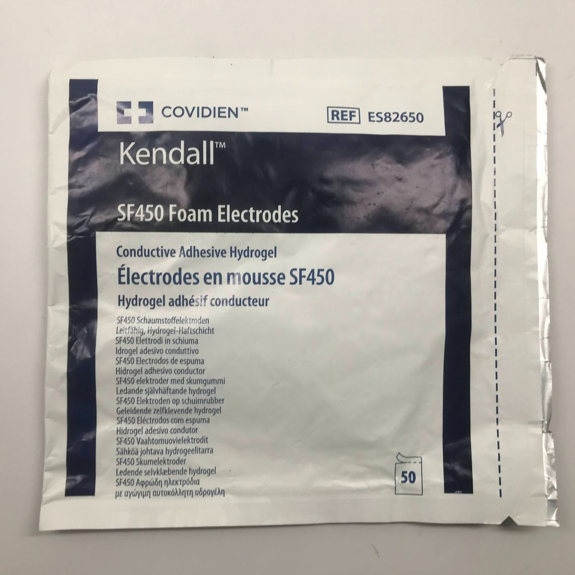 COVIDIEN ES82650 Kendall SF450 Foam Electrodes, Conductive Adhesive