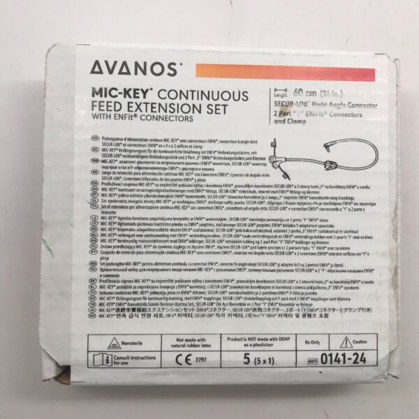 AVANOS 014124 SecurLok MicKey Continuous Feed Extension Set With