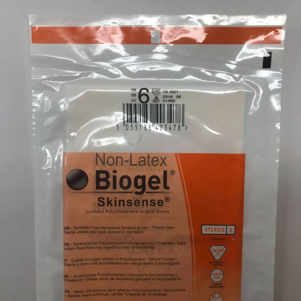 MÖLNLYCKE 31460 NonLatex Biogel Skinsense Synthetic Polychloroprene