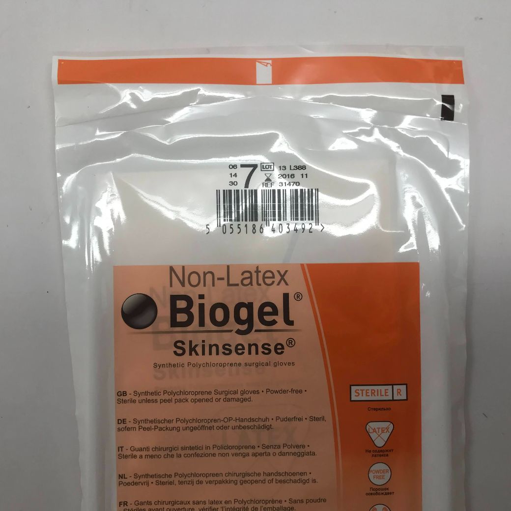 MÖLNLYCKE HEALTHCARE 31470 NonLatex Biogel Skinsense Synthetic