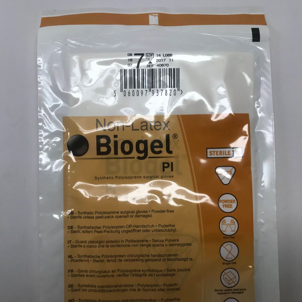 MÖLNLYCKE 40870 NonLatex Biogel PI Synthetic Polyisoprene Surgical