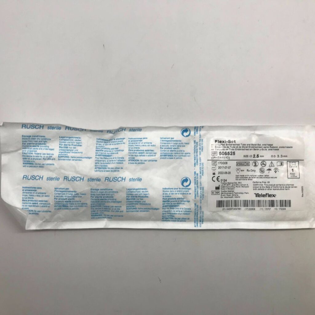 TELEFLEX 506525 Rusch Flexi-Set Uncuffed Endotracheal Tube And Stylet ...