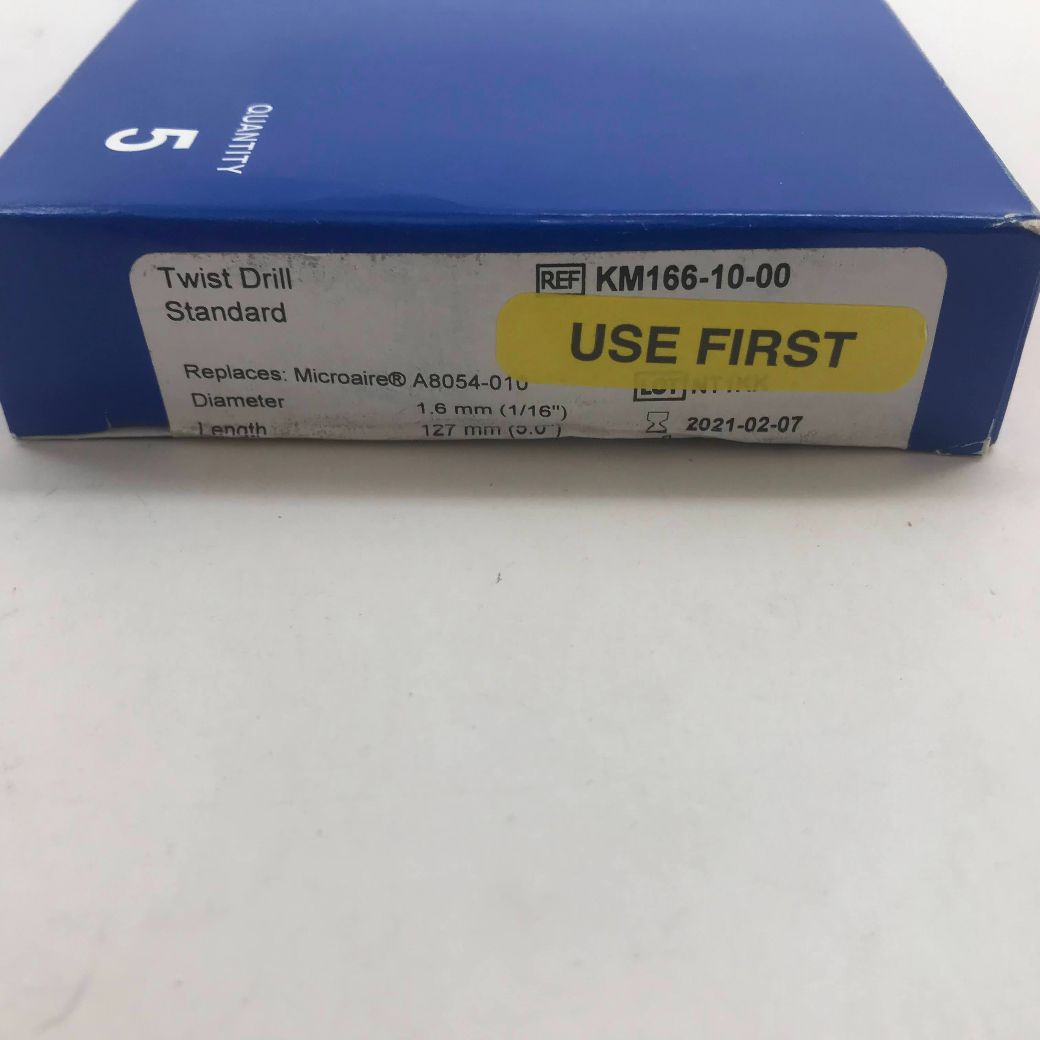 BRASSELER USA KM1661000 Twist Drill Standard, 1.6mm Diameter, 127mm