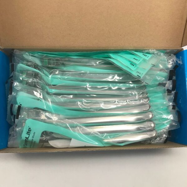 TELEFLEX 004550003 Rusch GreenLite Single Use Metal Laryngoscope Blade