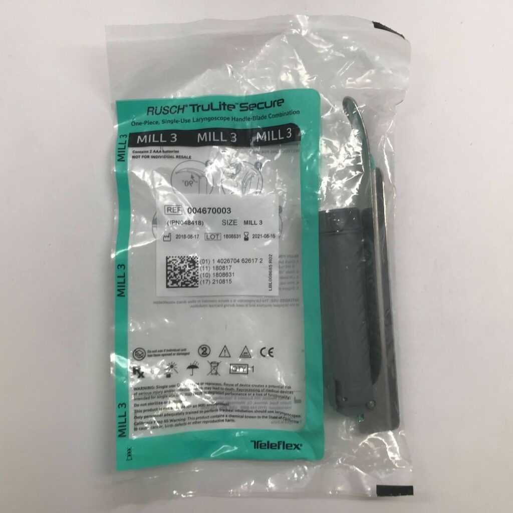 TELEFLEX 004670003 Rusch TruLite Secure OnePiece, SingleUse