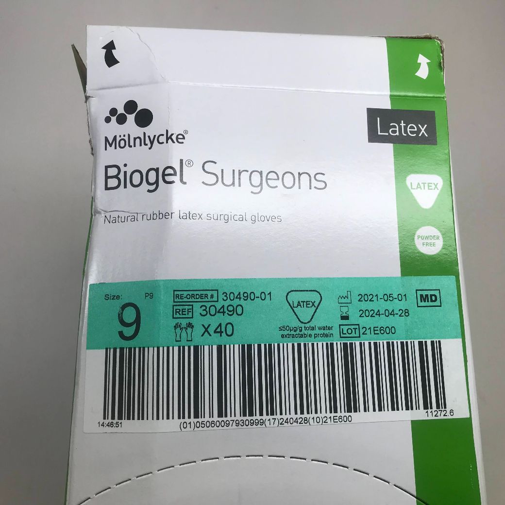 MOLNLYCKE 30490 Biogel Surgeons Natural Rubber Latex Surgical  