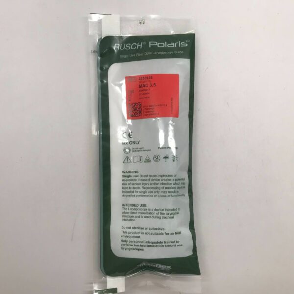 TELEFLEX 4150135 Rusch Polaris SingleUse Fiber Optic Laryngoscope