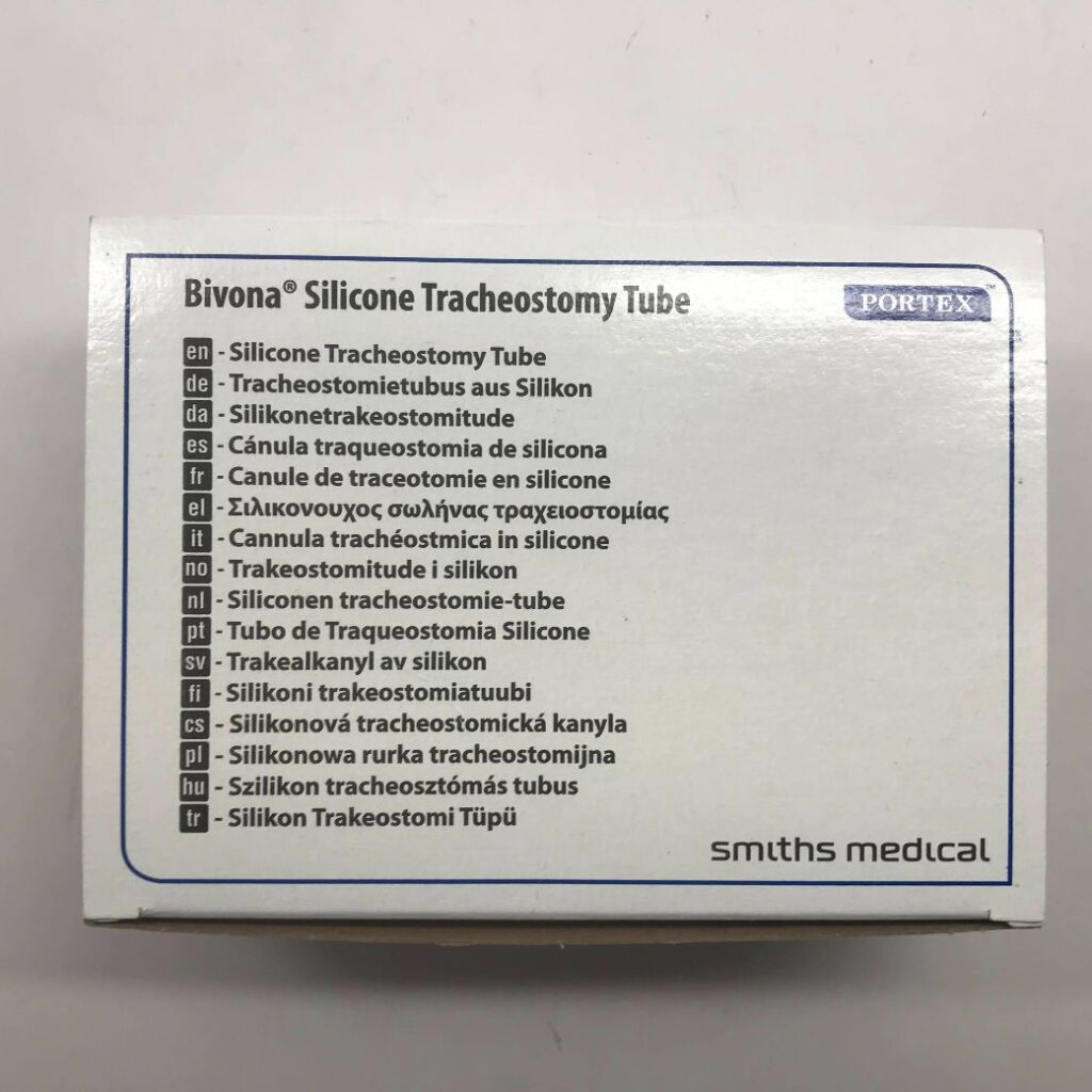 SMITHS MEDICAL 670180 Portex Bivona Adult Tracheostomy Tube 8.0mm (X ...