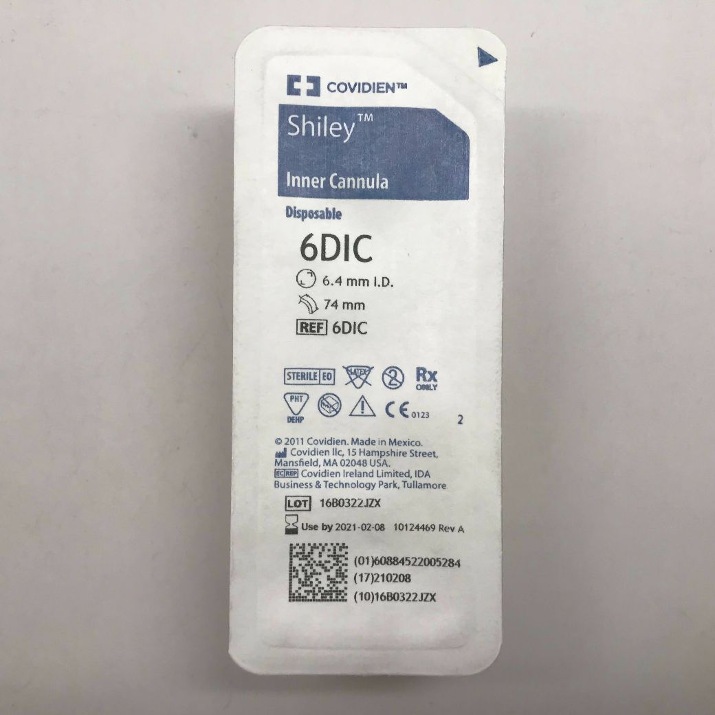 COVIDIEN 6DIC Shiley Inner Cannula, Disposable, 6.4mm I.D., 74mm (X ...