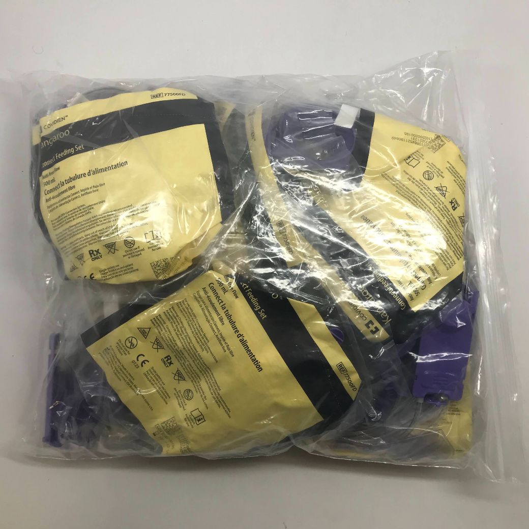 COVIDIEN 77500FD Kangaroo Connect Feeding Set, AntiFree Flow, 500mL