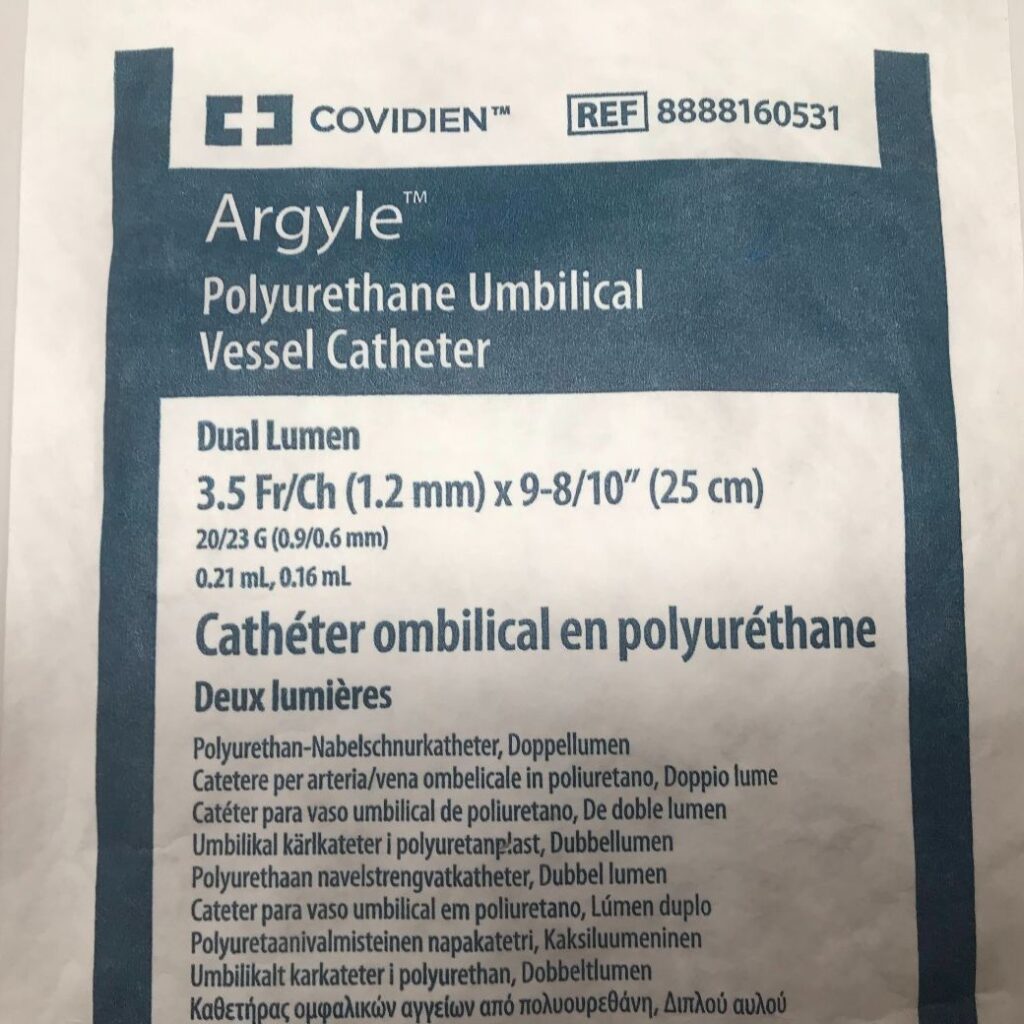 COVIDIEN 8888160531 Argyle Polyurethane Umbilical Vessel Catheter, Dual