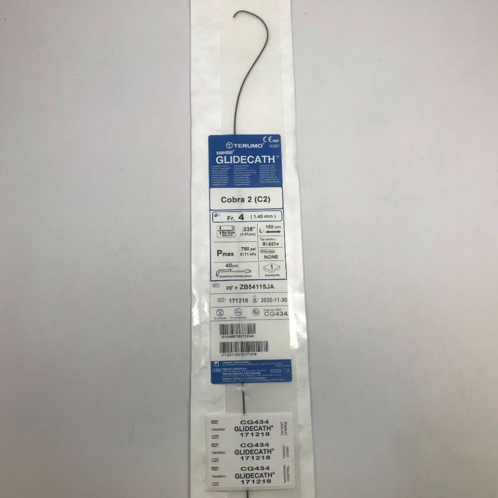TERUMO CG506 Radifocus Glidecath Angiographic Catheter, Straight Taper