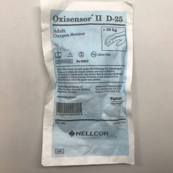 Nellcor OxiMax SpO2センサーネルコア N-25 Nellcor Oximax sensor, ped/infant, reusable - Spacelabs