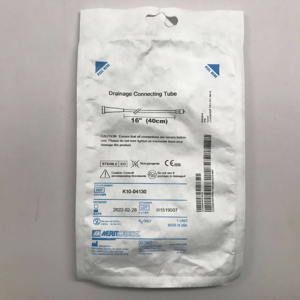 MERIT MEDICAL K1004130 Drainage Connecting Tube, 16″ (X) GB TECH USA