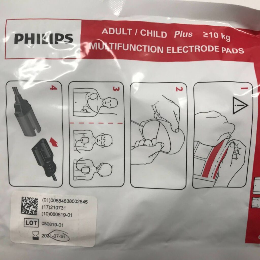 PHILIPS M3713A Adult/Child Plus Multifunction Electrode Pads, 10kg (X