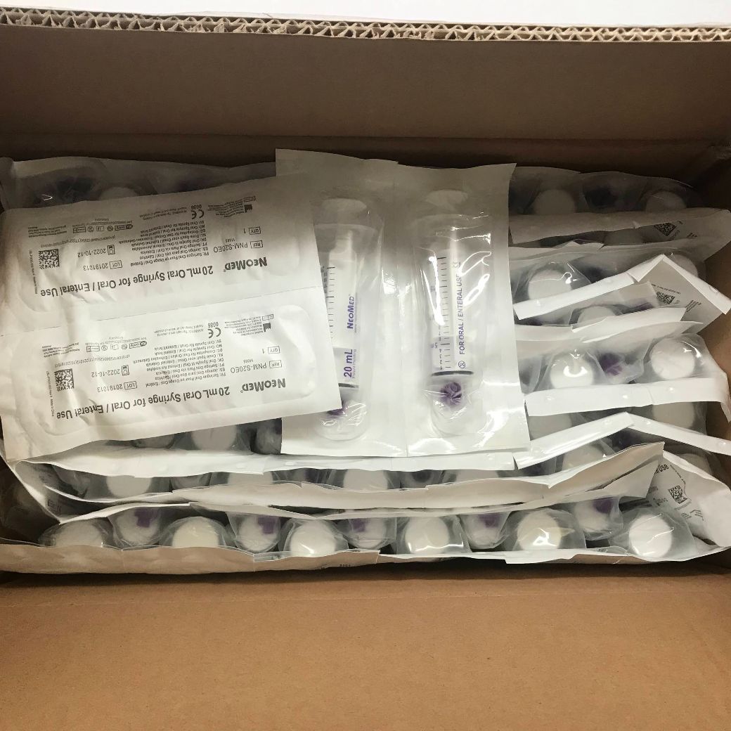 NEOMED PNMS20EO Oral Syringe For Oral/Enteral Use, 20mL (100/Case)(X