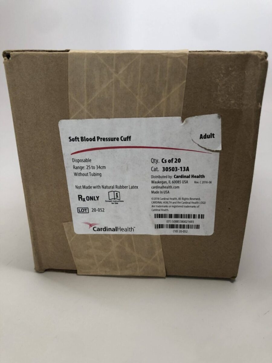 Cardinal Health 3050313A Adult Soft Blood Pressure Cuff 2534 cm